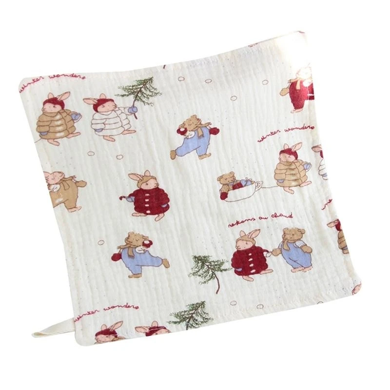 Toalla toalla saliva Cartoon estampado Toalla toalla transpirable Toalla lavado mano paños