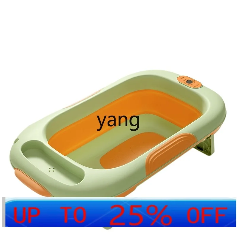

CX Baby Bathtub Baby Can Sit and Lie Large Size Bath Barrel Baby Foldable Bathtub