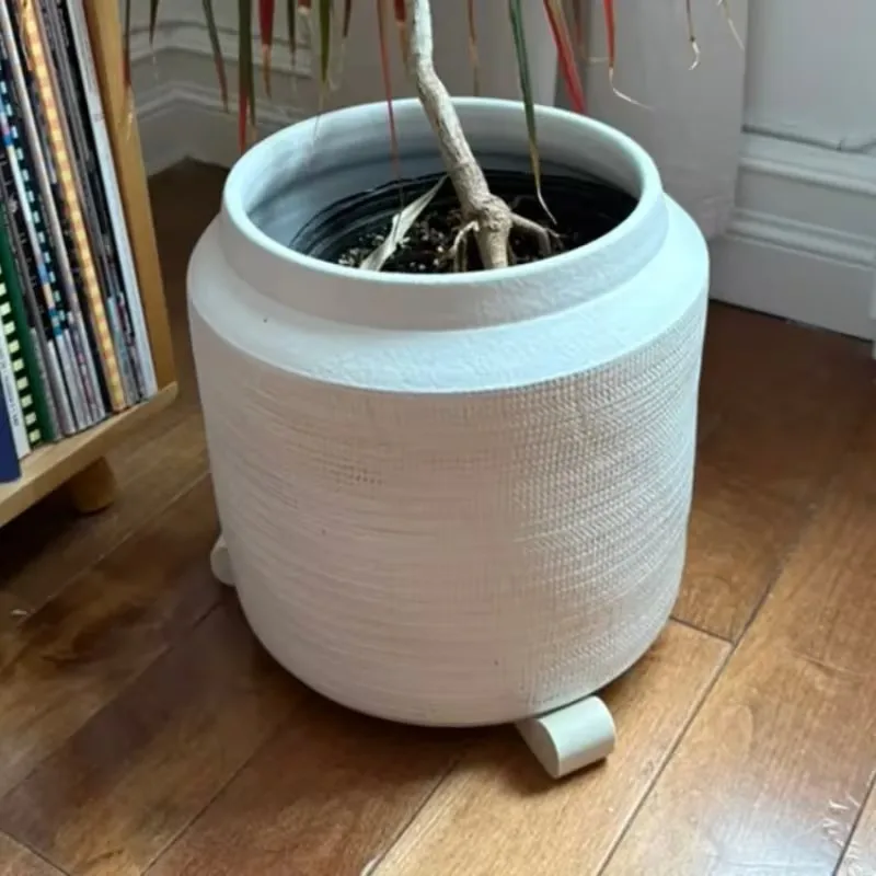 3pcs Flower Pot Stands with Saucers – Breathable Legs, Anti-Corrosion, Garden Plant Trays