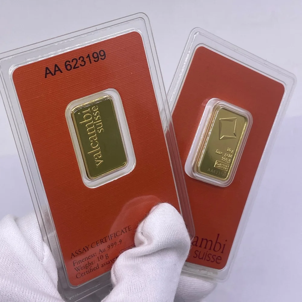 1oz APMEX Design Goldbarren-Replikat, 24K vergoldeter Kupfer-Gedenkbarren, nicht-währungsbezogenes Sammlerstück, Souvenir-Geschenk für Sammler