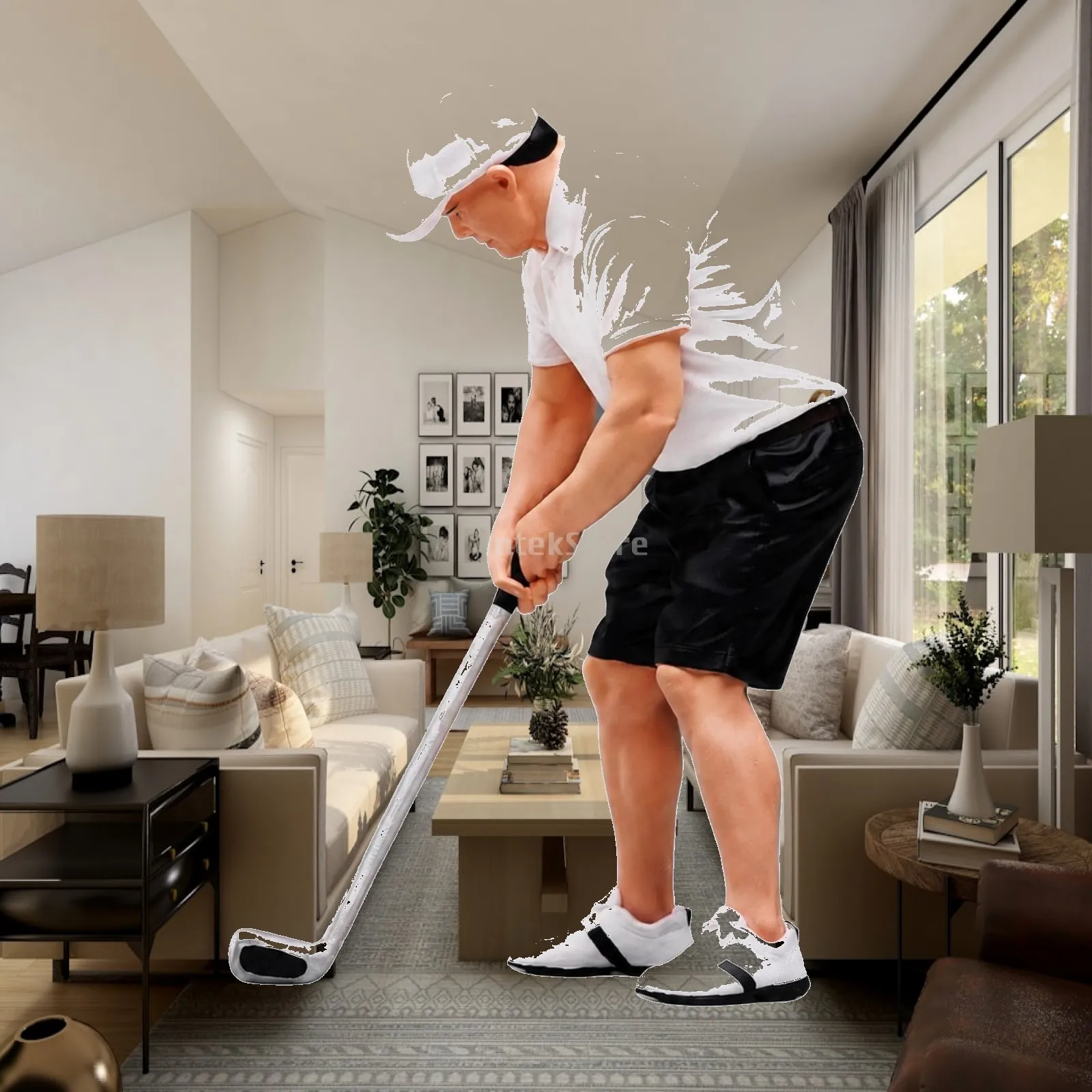 Detailed Golf Themed Painted Miniature Figure Resin 1 24 Scale Athlete Statue for Office Decor Diorama Hobby Display