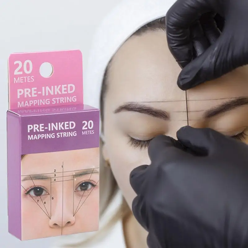 Wenkbrauw Mapping String Ultra-Dunne Puinhoop-Vrije Draad Creëren Een Heldere Spot-On Wenkbrauw Kaart Elke Keer Cosmetische Kwaliteit Voor Permanent