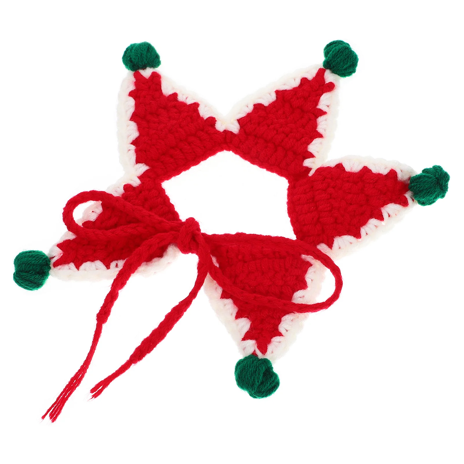 

Comfortable Pet Scarf Christmas Star Shape Kitten Decor Warm Cat Accessory Dog Scarf Cat Christmas Gift Pet Supply