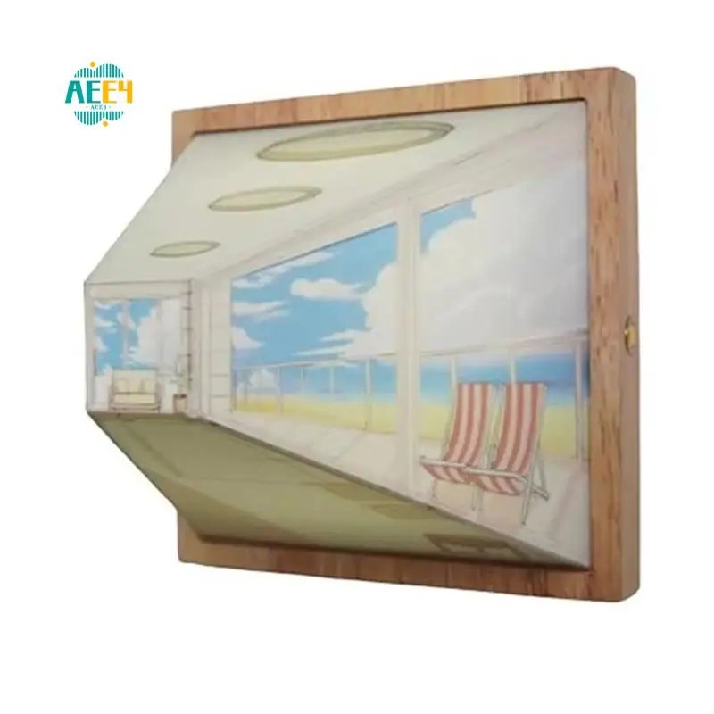 

AEE4-3D Stereoscopic Visual Wall Lamp Bedside Decorative Lamps Scene 3D Effect Color Changing DIY Wall Lamp