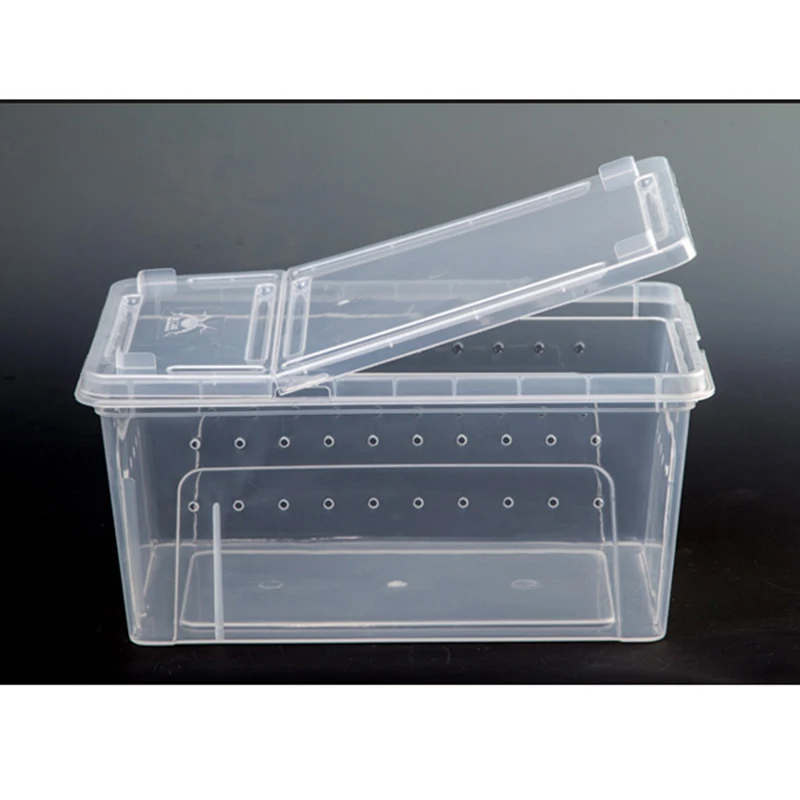 Reptile Breeding Feeding Box Transparent Insect Rearing Hatching Containers Habitat Cage For Spider Lizard Turtle Small Animals