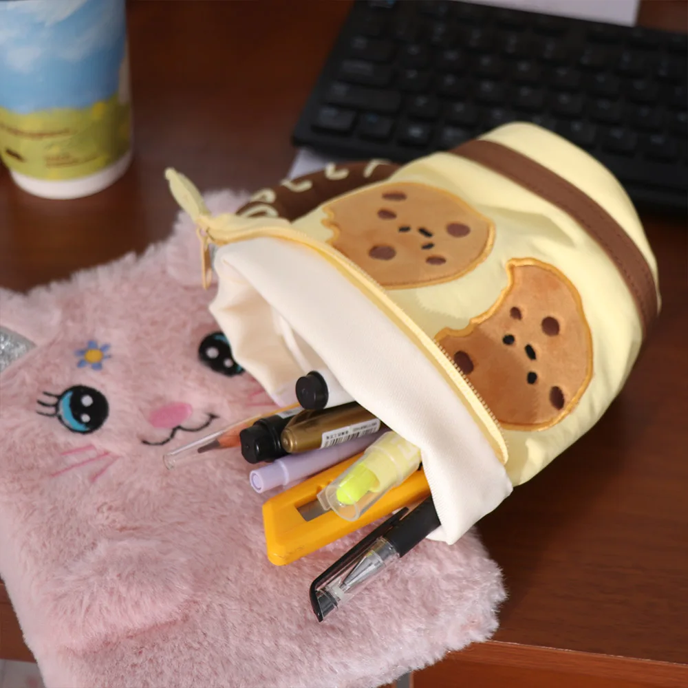 

Desktop Storage Cartoon Stationery Bag Water Cup Shape Large Capacity Korean Style Pencil Case Aesthetic Y2K Ins Style