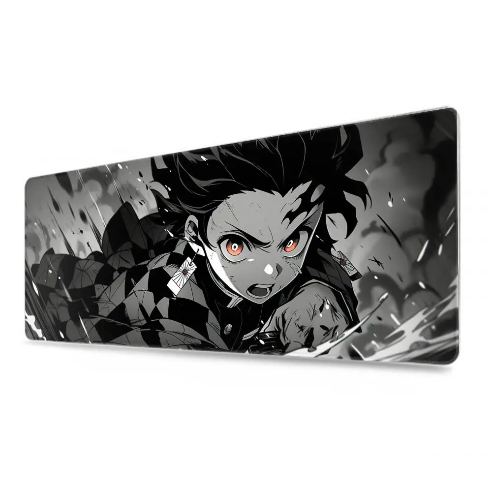 شخصيات أنيمي yaiba tanjiro لوحة الماوس ملحقات الألعاب لوحة المفاتيح XXL حافة قفل كبيرة 900X400mm الجدول حصيرة الألعاب