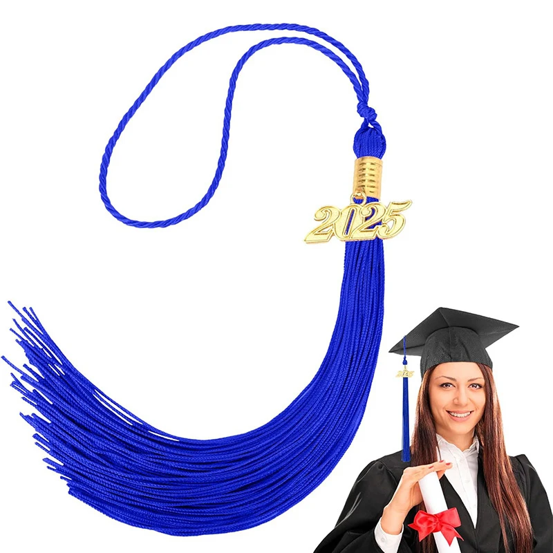 2025 Grad Graduation Tassels Graduation Cap Tassels Graduation Hat Decoration Tassel With 2025 Year Gold Date Charms For 2025
