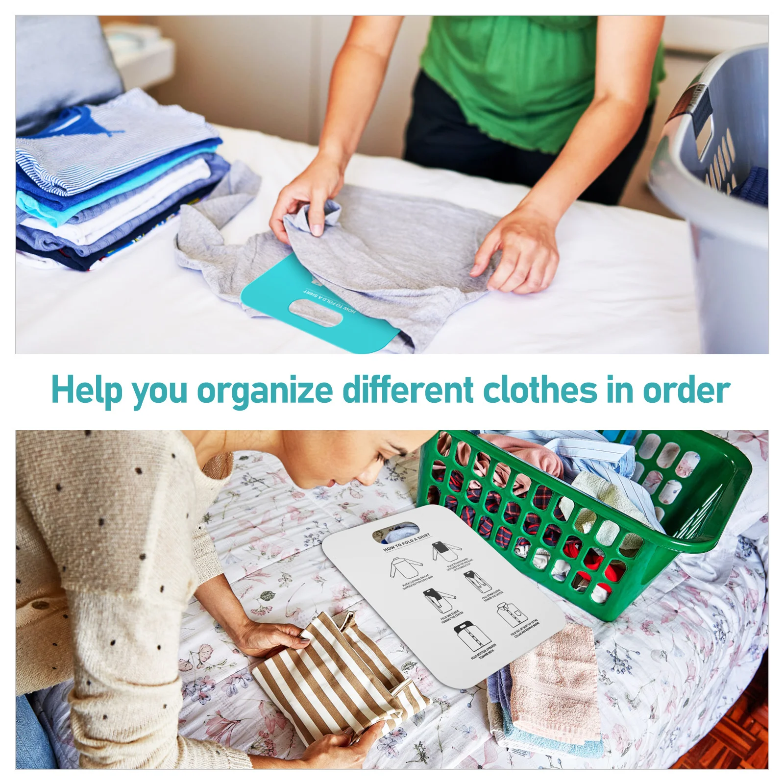 

2pcs Shirt Folding Board For Adults T-Shirt Folder Clothes Folding Tool Laundry Organizer Clothing Storage Board