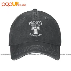 Its Always Sunny In Philadelphia Paddys Pub Flipadelphia Washed Denim Baseball Cap Trucker Hats Sports