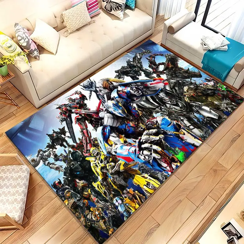 Autobots Transformers Optimus Prime Soft Non-Slip Large Area Rug for Living Room,Bedroom Playroom Carpet Mat for Sofa,Home Decor