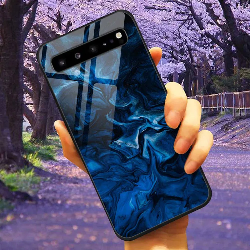 For Samsung S10 5G S 10 Plus Case Tempered Glass Fashion Cover for Samsung Galaxy S10e S10 S8 S9 Plus S7 Edge Note 10 Lite Pro