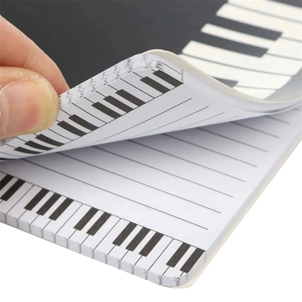 Piano Keyboard Coil Notebook B6 17X13Cm  Memo Spiral Notebook Bound Music Diary Sketchbook Student Journal Notepad Stationery