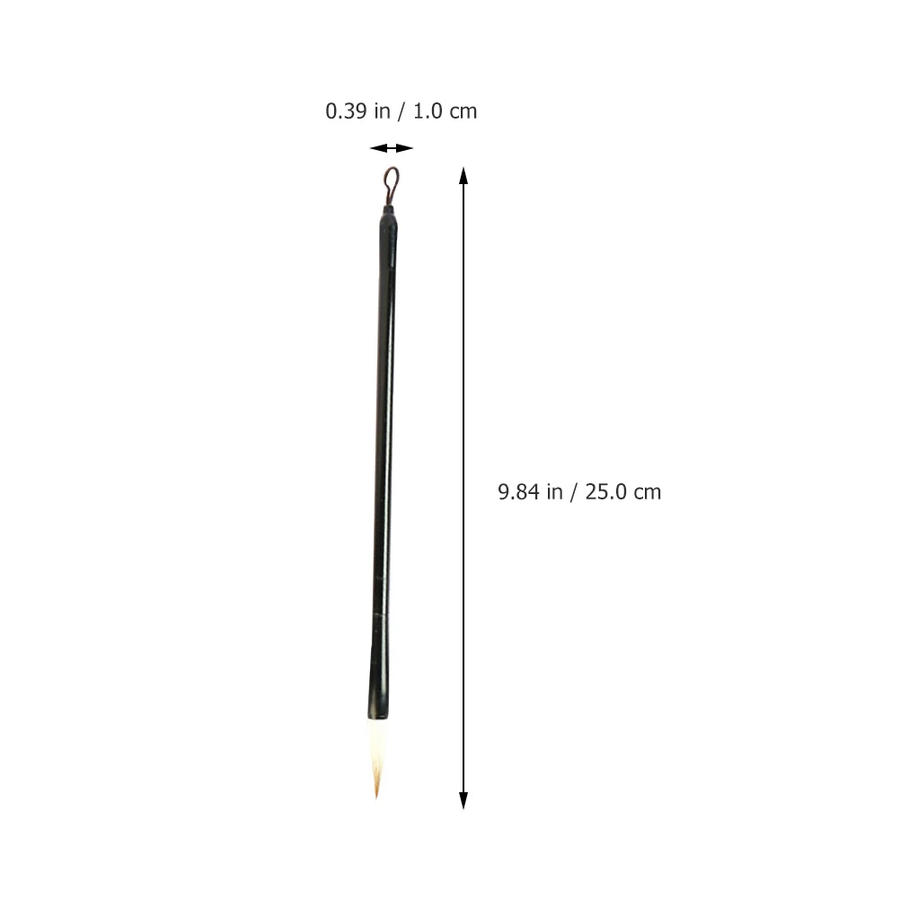 

2Pcs Lightweight Mixed Hair Ink Brush Chinese Calligraphy Pen Sumi Writing Brush With Lanyard For Easy Drying Calligraphy Tools