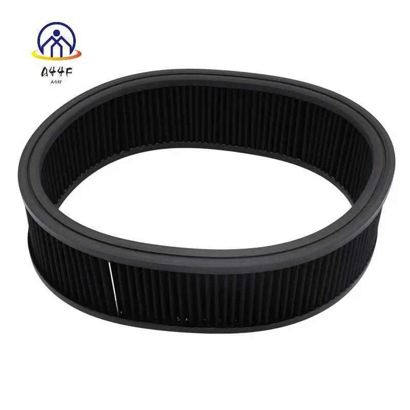 A44F-1 قطعة عناصر منقي الهواء استبدال فلتر 14 بوصة × 4 بوصة ارتفاع تدفق مرشحات الهواء المستديرة اكسسوارات السيارات قابل للغسل الأسود