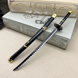 24cm Yubashiri Samurai Sword Roronoa Zoro One OP Piece Anime Peripherals 1:6 Metal Weapon Miniatures Home Ornament Equipment Toy