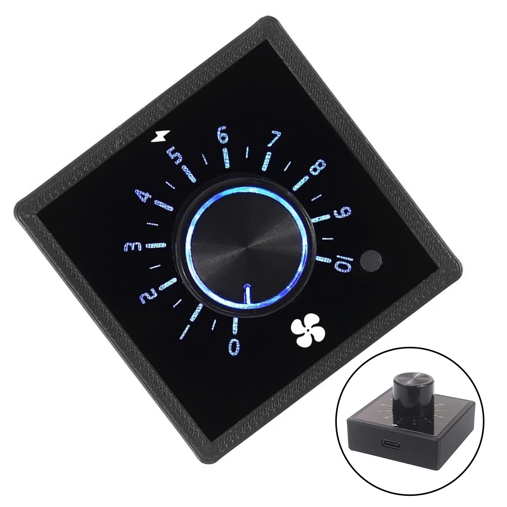 1pc 4-Pin For PWM Fan Speeds Controller DC &Type-C 12V Input Adjustable Speeds For Cooling Systems Easy Installation