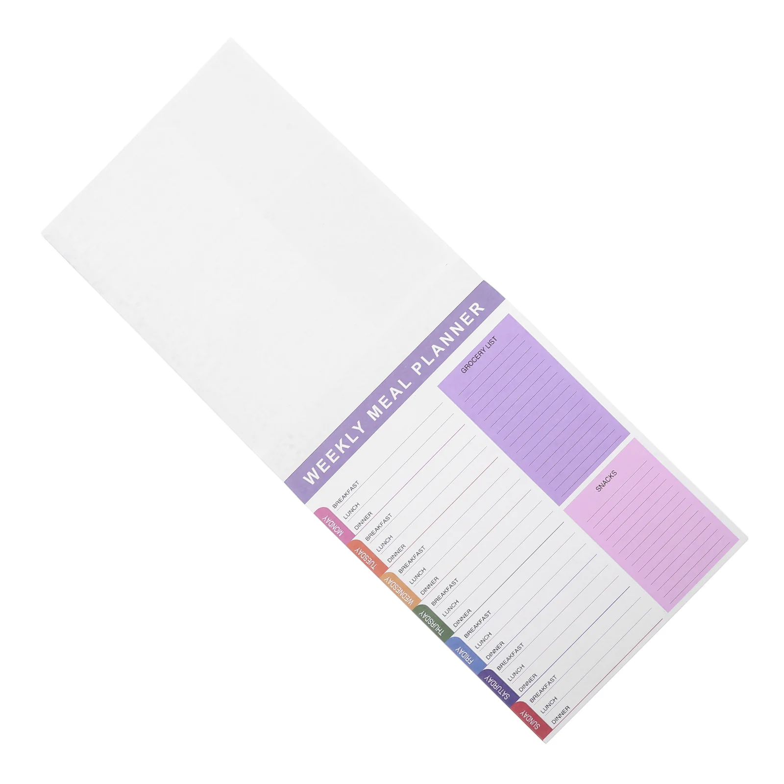 

Meal Planner Notepad 60 Undated Sheets Tear Off Grocery List Pad for Organized Weekly Daily Planning Refrigerator Note Pad