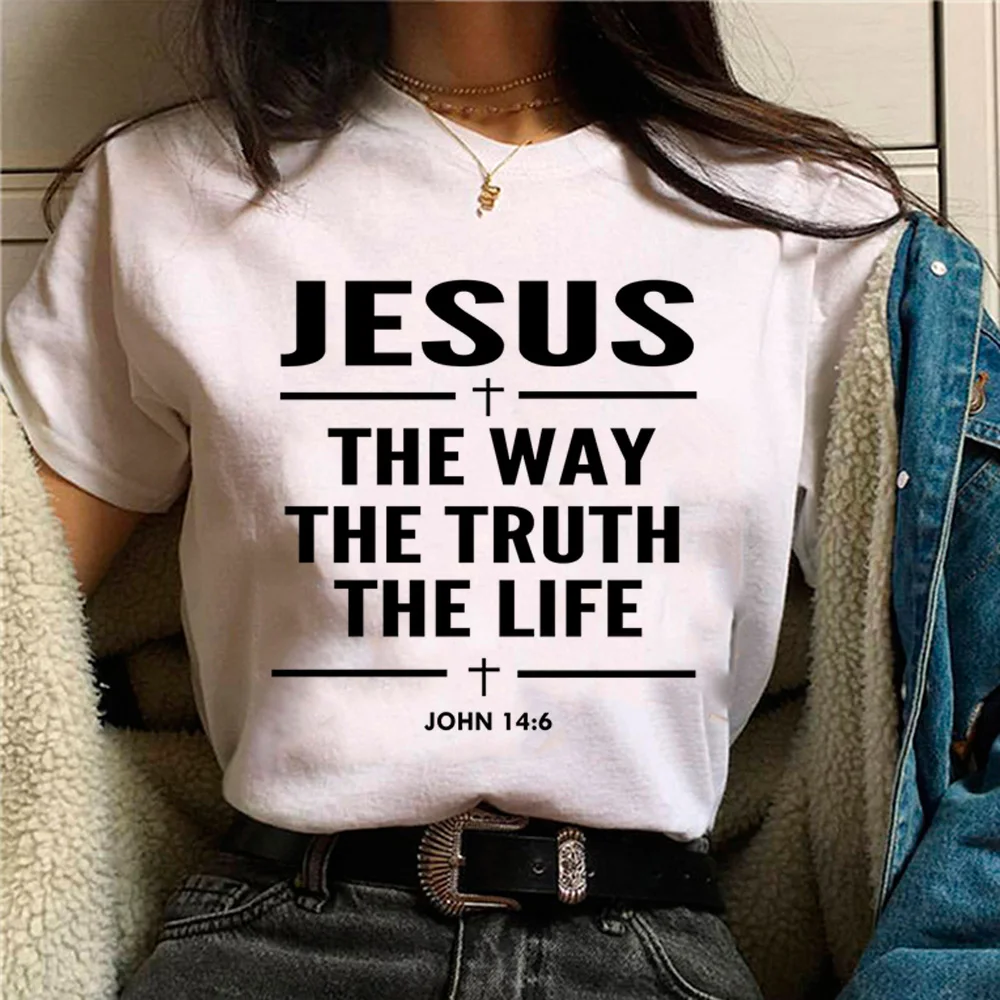 Bible Faith Jesus tshirt women funny t-shirts female designer streetwear harajuku clothes