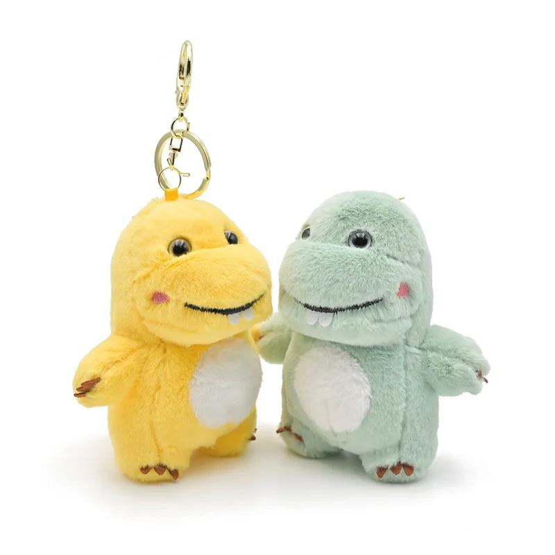 new Soft cute little milk tooth dragon plush toy keychain pendant dinosaur plush toy machine boy gift