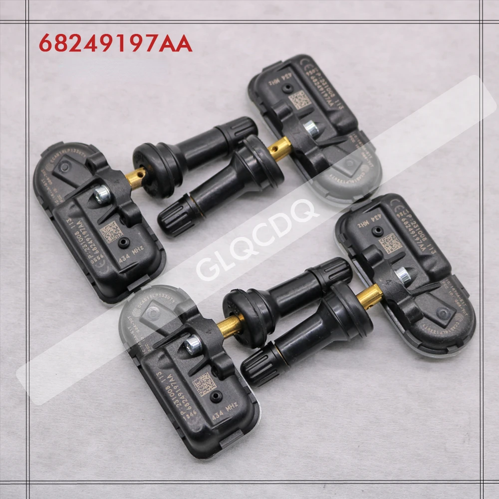 Cho 2013-2020 Jeep Cherokee TPMS 433 Mhz Cảm Biến Áp Suất Lốp TPMS Jeep Lốp Áp Suất Không Khí 68249197AA 68239720AB 68239720AC