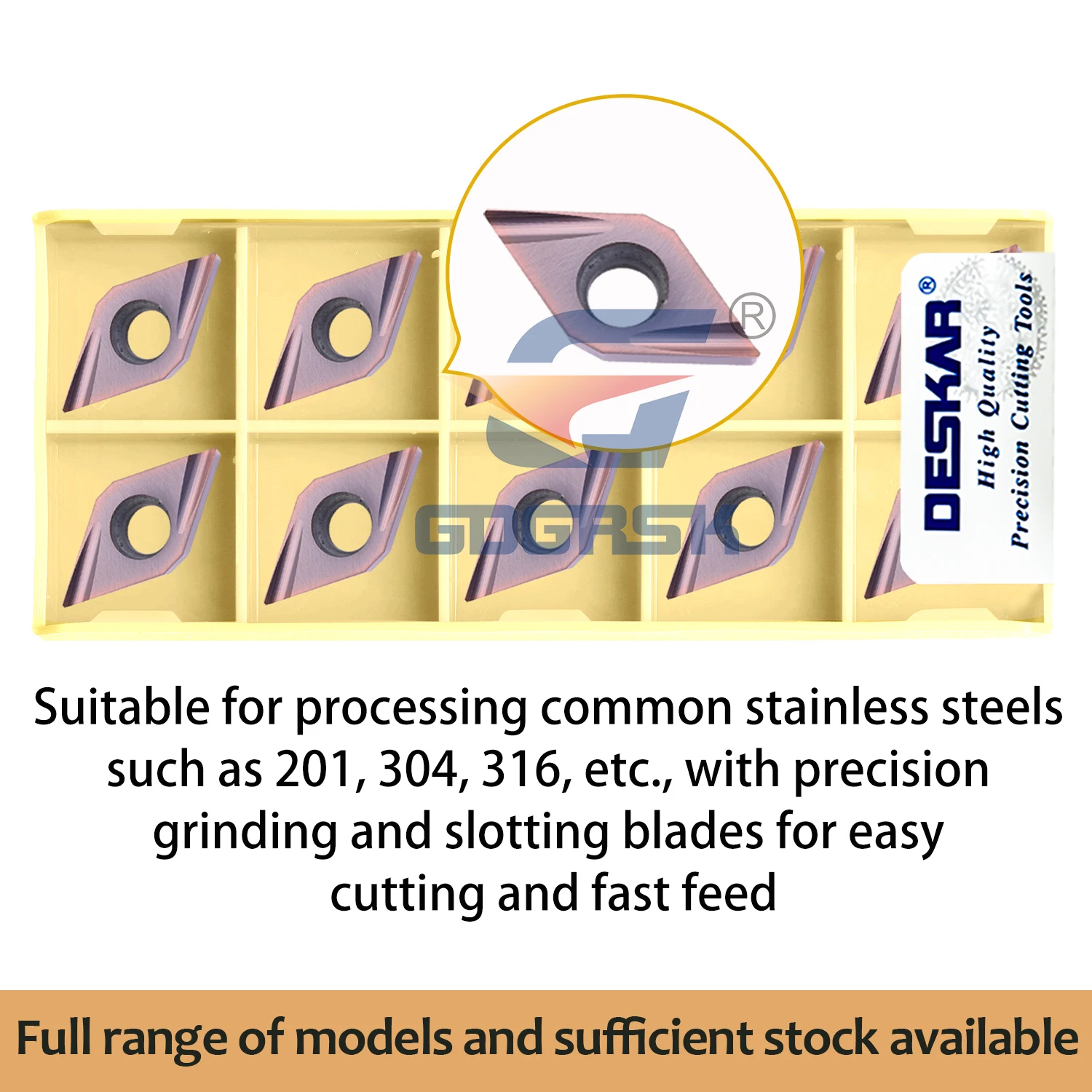 DESKAR 100% Lama da Tornitura Originale DCGT11T302R-F/LF DCGT11T304L-U/R-U DCGT070202R-U/L-U DCGT070202R-F/LF LF6018 Tornio CNC Strumento