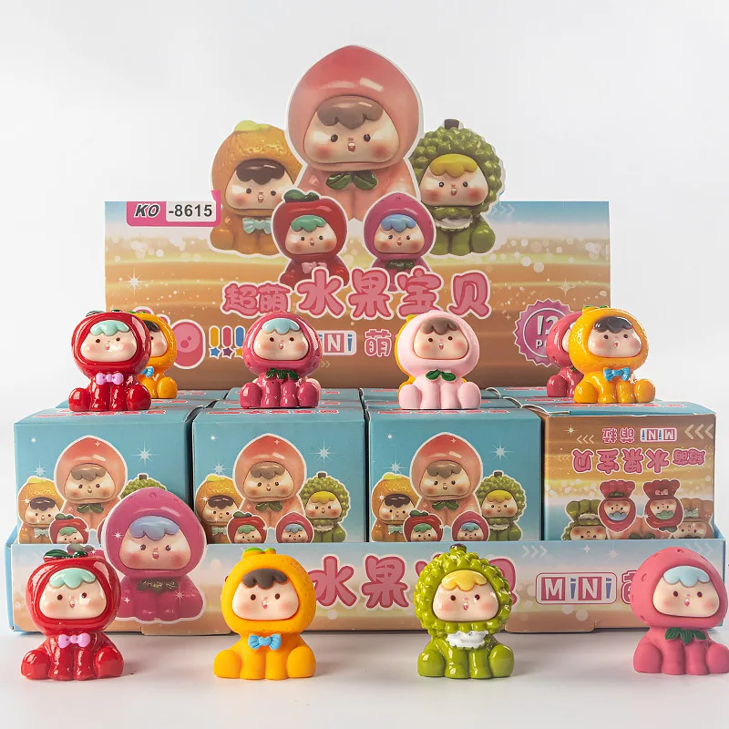 MINISO Floccaggio Scatola Cieca Punto Giocattoli di Moda Scatola Cieca Mini Anime Figure Ornamenti Bambole Fan Bambini Regalo Di Compleanno Di Natale