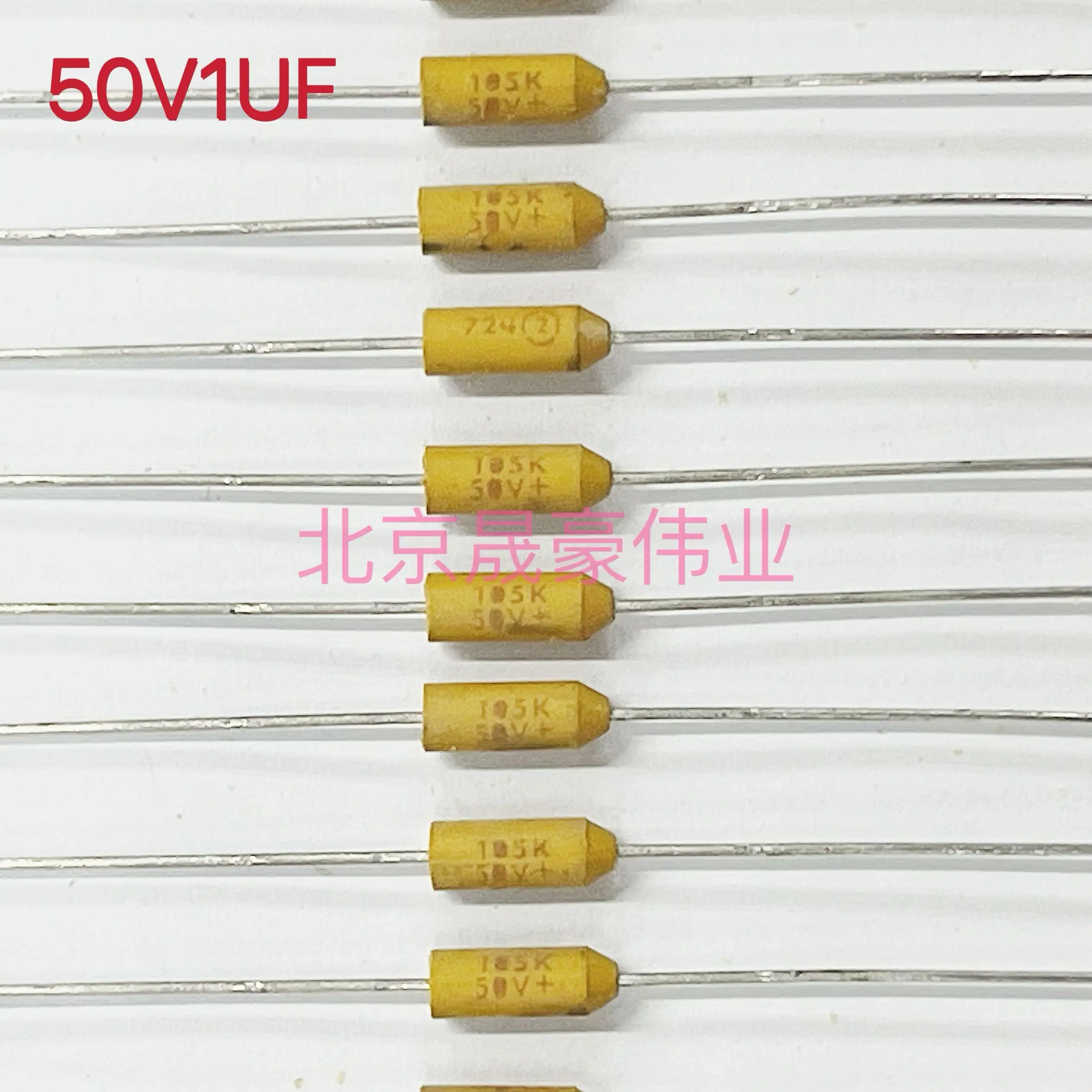 5pcs  Axial Tantalum Capacitor T32 10V1UF 20V1UF 25V1UF 50V105K 1UF 20V 25V 50V1UF Axial solid tantalum capacitor