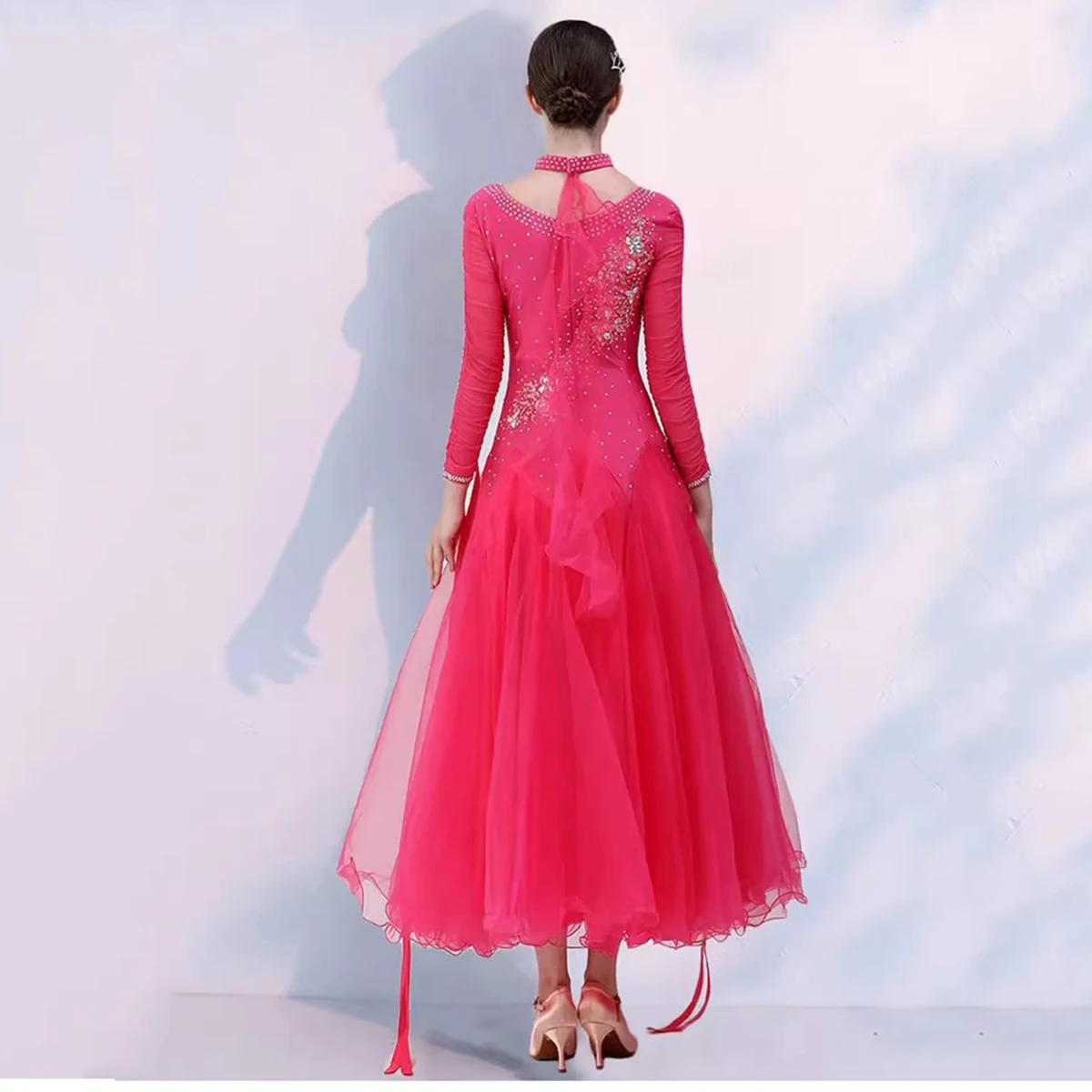 2024 New Ballroom Dance Competition Dress Standard Women Modern Dance Clothes  Performance Tango Party Waltz Practice Costumes