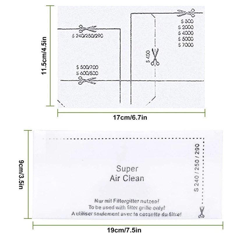 Conjunto De Filtro De Aspirador De Pó, Filtro De Proteção Do Motor, Ajuste para toyota, 10 Pcs