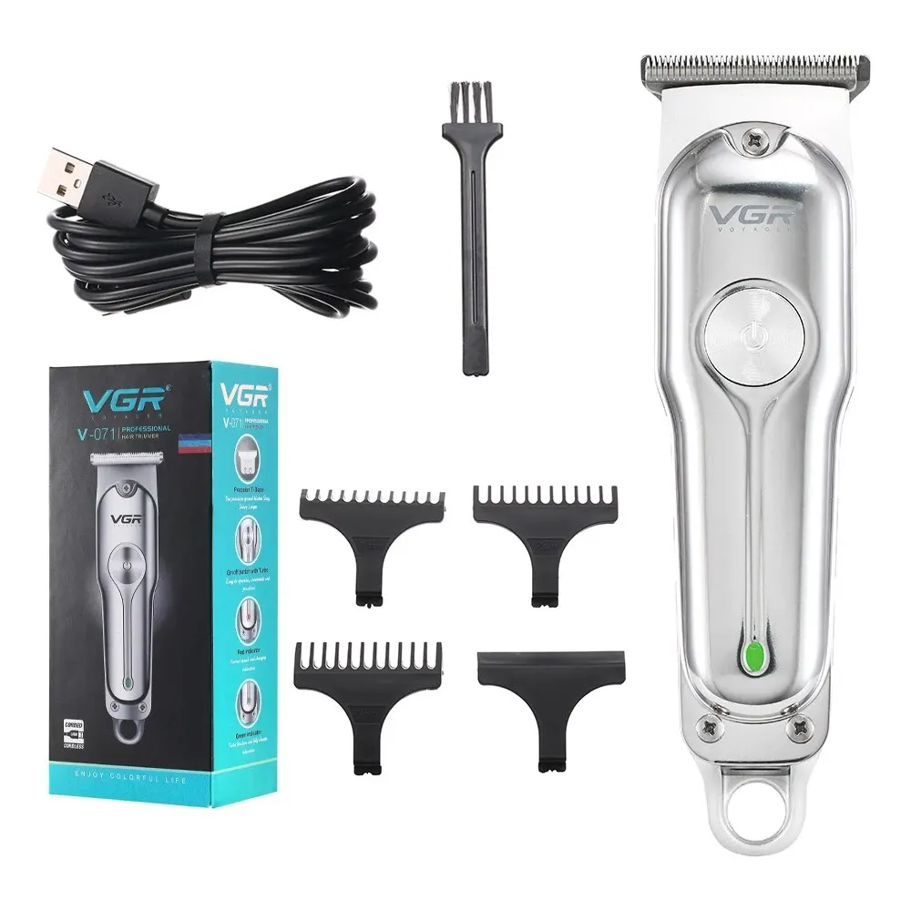 VGR071 T-blade Cutting Machine Barber Rechargeable Professional Hair Clipper Trimmer for Men Cordless