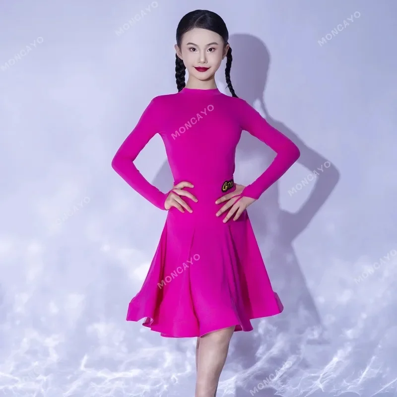 

Latin Dance Dress Girls Standard Ballroom Dance Competition Dresses Rumba Samba Tango Dance Clothes Latin Practice Dress Kids