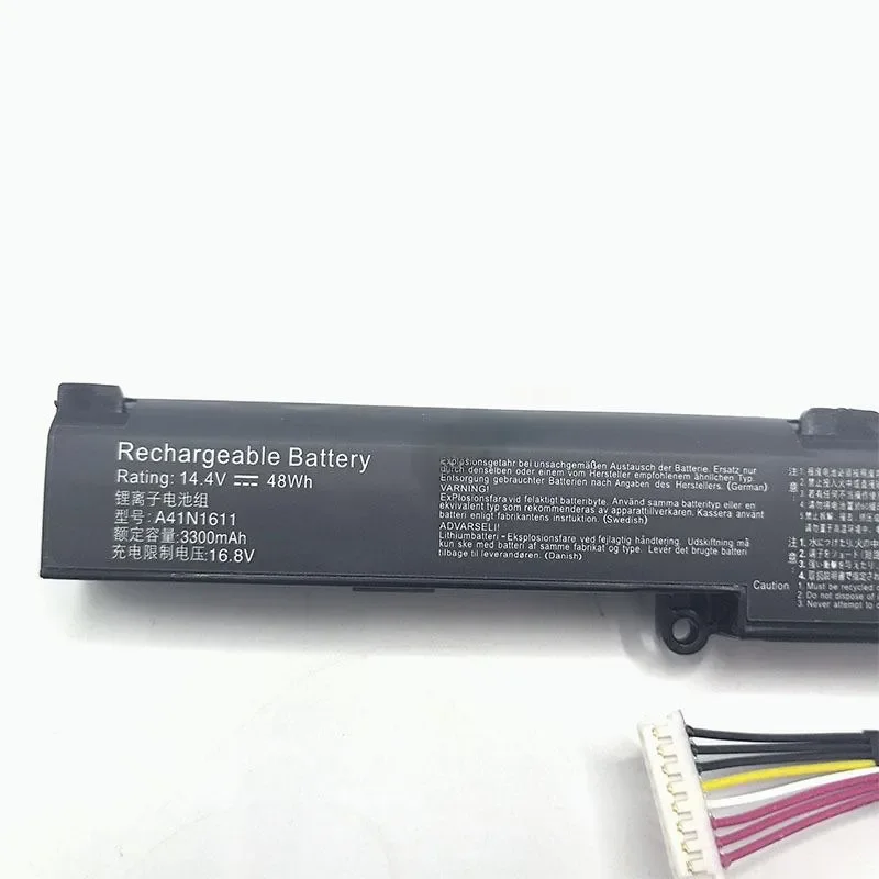 for ASUS FX53V ZX53V ZX73V FZ53V GL553V W D E A41N1611 Battery Replacement