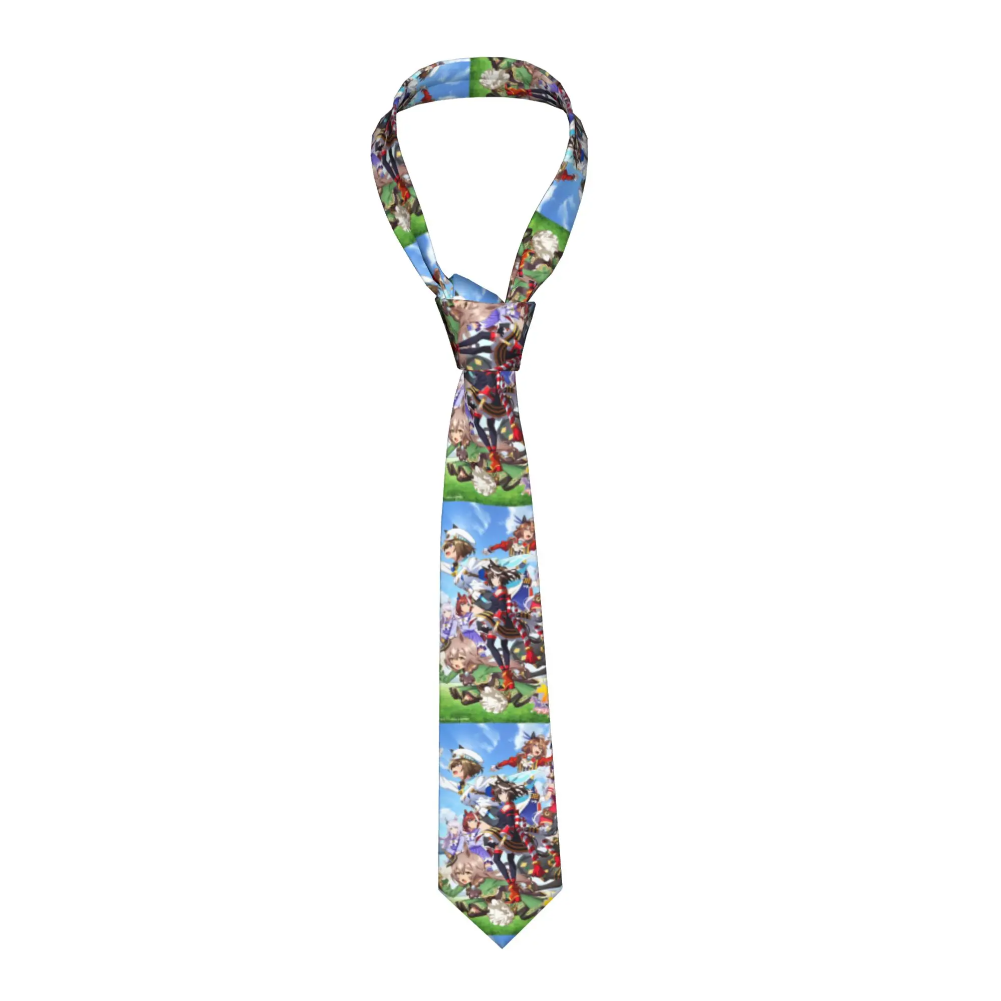 Corbata con diseño de Anime Uma Musume Pretty Derby, corbata informal novedosa, corbata unisex para adultos, accesorios para uso diario