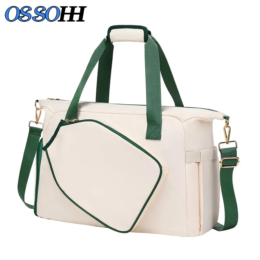 Pickleball Bags for Women, Pickleball Bag Tote with Shoe Compartment, Pickleball Paddle Bag Gifts Accessories for Women