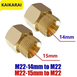 Pressure Washer Coupler M22 15mm Female Thread to M22 14mm Male Quick Fitting For Washer Gun Connection Hose Nozzle Car Wash