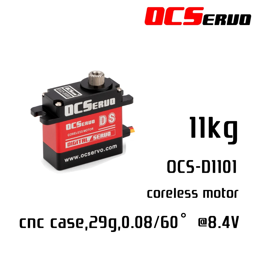 

11.0kg.cm OCServo Original Digital Mirco Servo OCS-D1101 Coreless Motor HV Servo