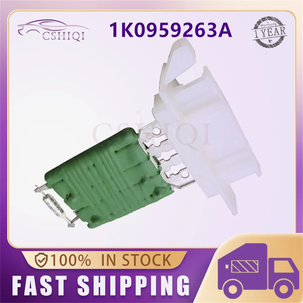 

1K0959263A Регулятор тандемного резистора двигателя вентилятора отопителя для Audi Skoda Octavia Passat Jetta Golf MK5 MK6 Tiguan Scirocco