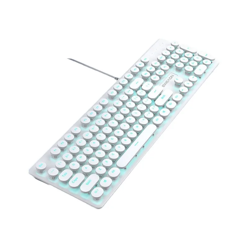 Mechanical feel keyboard Wired mute Desktop PC Laptop Office Gaming Keys and mice