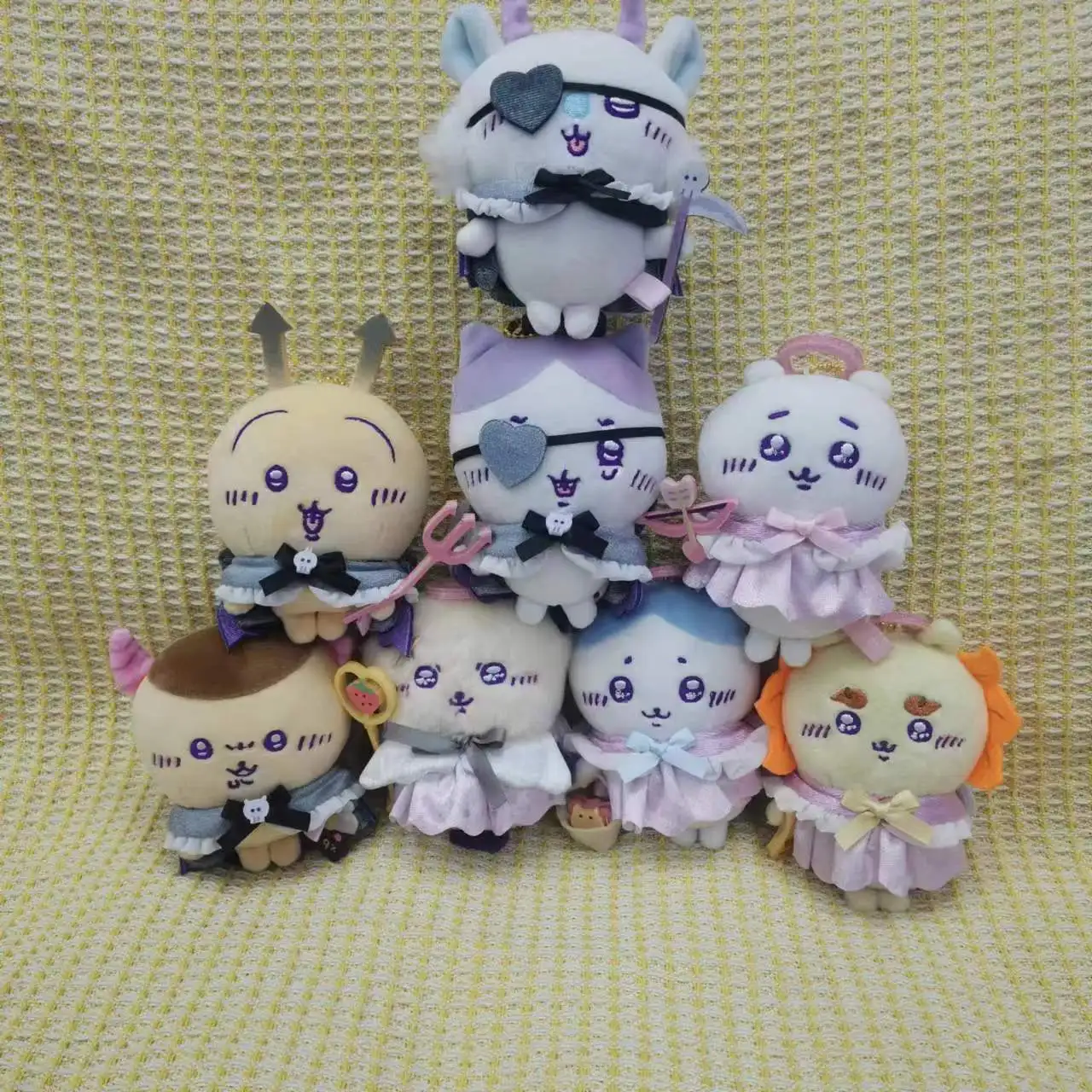 

Chiikawa Angel Devil Series Plush Keychain Hachiware Usagi Momonga Cute Anime Pendant Bag Charm Stuffed Doll Gift