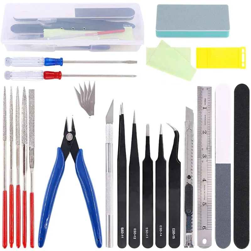 22/26/33Pcs Gundam Model Tool Kit Gunpla Tools Set Modeler Basic Tool Craft Set Hobby Building Tools Kit Bandai Models Tool Kits
