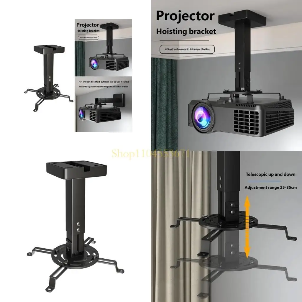 remise-chaude-support-projecteur-avec-vis-cachees-couvercle-flexible-hauteur-reglable-25-a-35cm