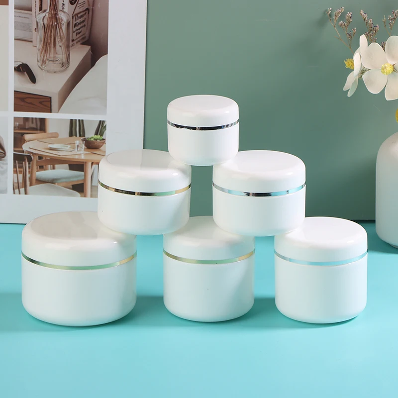 50-250g Cosmetic Containers Cream Lotion Box Makeup Pot Jar With Lids Round Ointments Bottle Refillable Empty Travel Storage