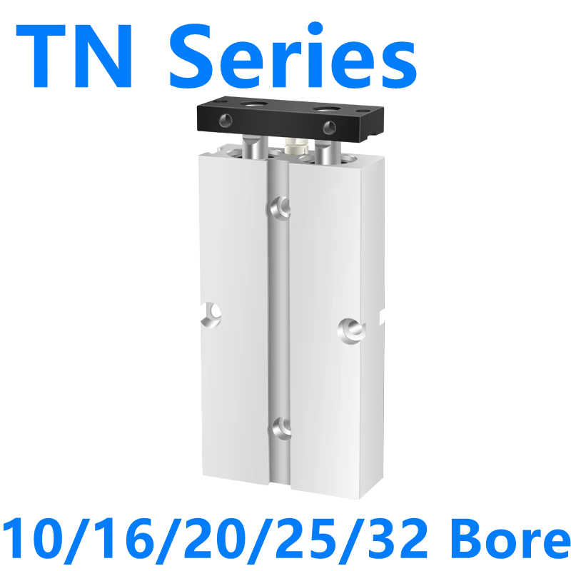 TN AirTAC Type Pneumatic Cylinder Double Rod Cylinder TN10 TN16 TN20 TN25 TN32 Stroke X 5mm 10mm 20mm 30mm 40mm 50mm Air