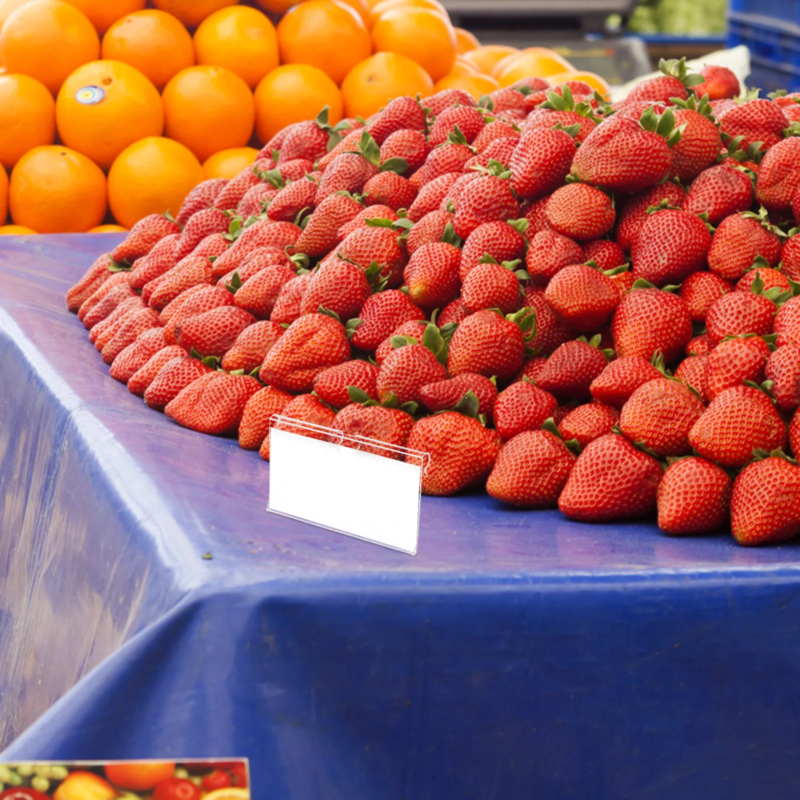 

10Pcs Plastic Clear Label Holders Hooks for Retail Shelves Price Tags Supermarket Sign Display Business Plastic Shelf Tags