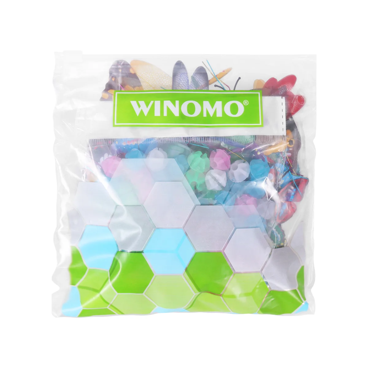 WINOMO Set of/144pcs Durable Colorful Plastic Clips Bicycle Decor Wheel Spoke Beads Cycling Accessories Round Beads