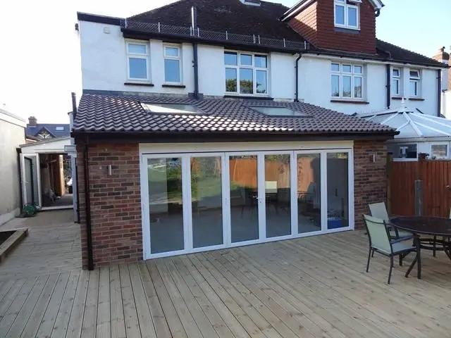 Waterproof Aluminum Glass Panoramic Double Bi Fold Door Hurricane Proof Metal Frame Soundproof Folding Doors for Garden Entry
