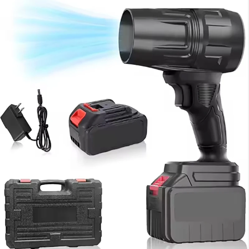 

Мощный турбовентилятор с тягой 550 г для очистки опавших листьев, снега и песка, батарея 18 В