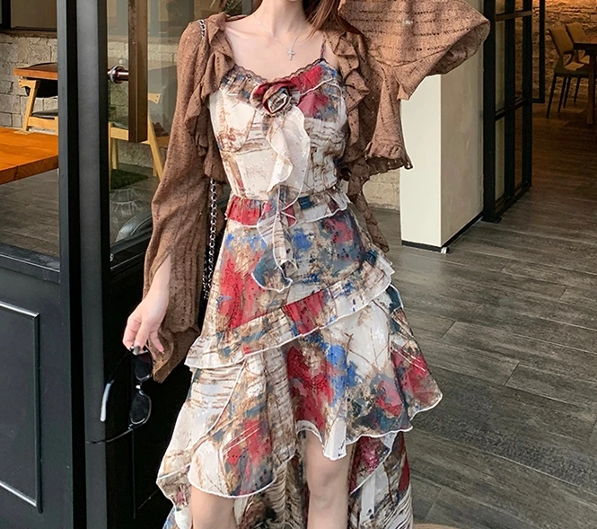 Elegant Vintage jacquard Chic แขนกุด fairycore ชุดราตรี High Street Plus ขนาดเสื้อผ้า