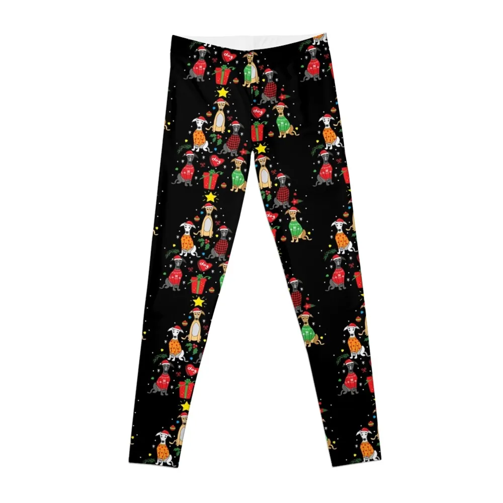 

Greyhound Christmas Ornament Tree Leggings gym clothing Sweatpants joggers for Womens Leggings